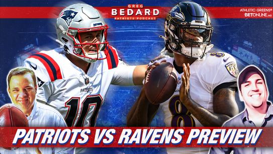 .@athleticsgreens Podcast & Video: Bedard Patriots Pod - Can the Pats upset the Ravens? taken at BSJ Headquarters (Patriots)